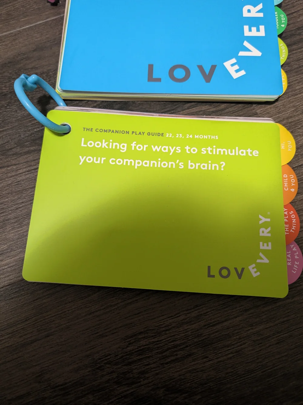 Lovevery Sensory Learning Cards - Green, Blue, Purple